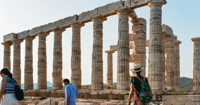 Kap Sounion & Poseidontempel bei Sonnenuntergang
